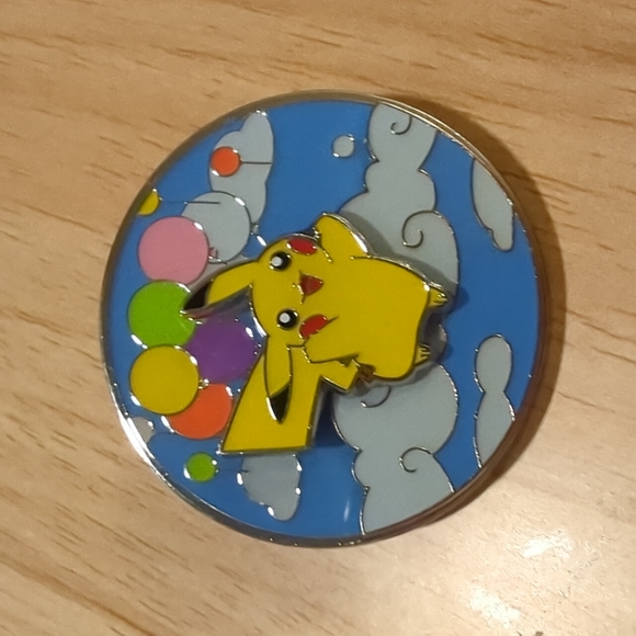 Pikachu flying surfing pin new change magnet Pokemon official blue - Picture 2 of 3